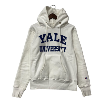 【中古品】【メンズ】 Champion products チャンピオンプロダクツ REVERSE WEAVE リバース ウィーブ 赤単タグ復刻 USA製 YALE UNIVERSITY HOODED SWEATSHIRT フーデッド スウェット パーカー 148-260317-cs-11-izu サイズ：M カラー：ホワイト 万代Net店