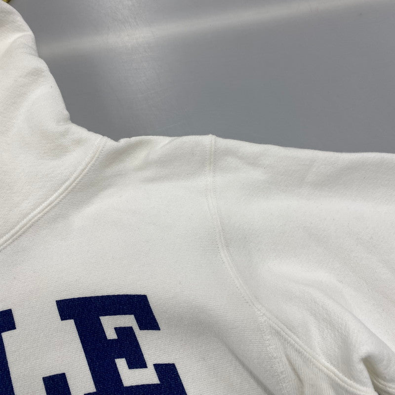 【中古品】【メンズ】 Champion products チャンピオンプロダクツ REVERSE WEAVE リバース ウィーブ 赤単タグ復刻 USA製 YALE UNIVERSITY HOODED SWEATSHIRT フーデッド スウェット パーカー 148-260317-cs-11-izu サイズ：M カラー：ホワイト 万代Net店