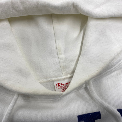 【中古品】【メンズ】 Champion products チャンピオンプロダクツ REVERSE WEAVE リバース ウィーブ 赤単タグ復刻 USA製 YALE UNIVERSITY HOODED SWEATSHIRT フーデッド スウェット パーカー 148-260317-cs-11-izu サイズ：M カラー：ホワイト 万代Net店