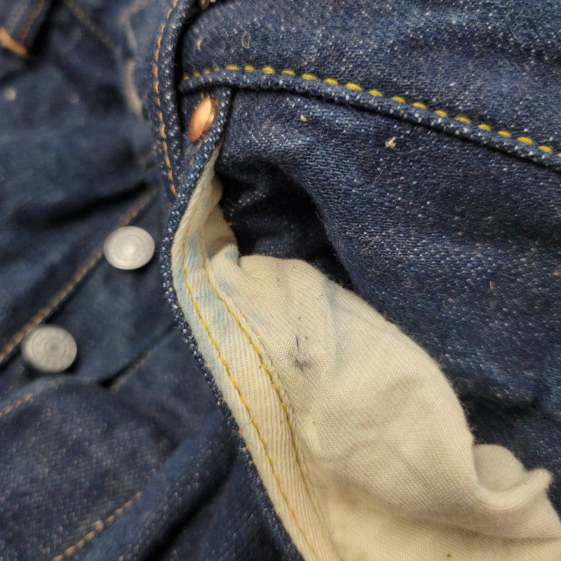【中古品】【メンズ】 YAMANE DELUXE ヤマネデラックス HAYAOKI BUTTON FLY DENIM PANTS ボタンフライ デニムパンツ ジーンズ ボトムス 156-260314-as-14-izu サイズ：3 カラー：インディゴ 万代Net店