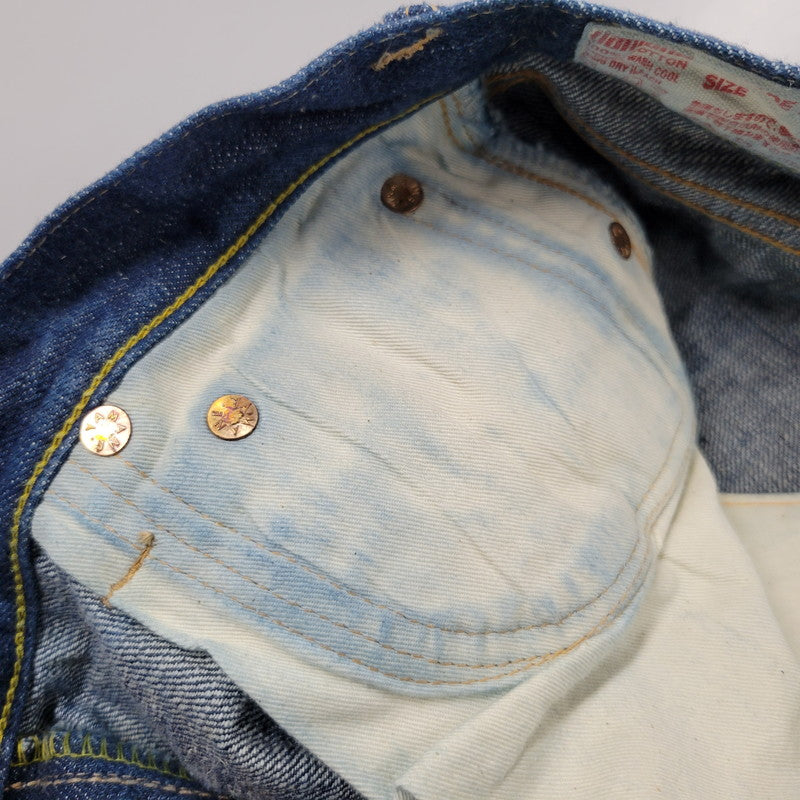【中古品】【メンズ】 YAMANE DELUXE ヤマネデラックス HAYAOKI BUTTON FLY DENIM PANTS ボタンフライ デニムパンツ ジーンズ ボトムス 156-260314-as-14-izu サイズ：3 カラー：インディゴ 万代Net店
