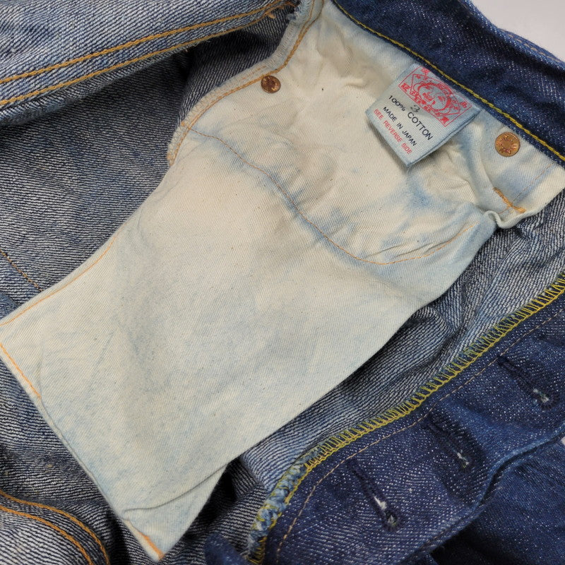 【中古品】【メンズ】 YAMANE DELUXE ヤマネデラックス HAYAOKI BUTTON FLY DENIM PANTS ボタンフライ デニムパンツ ジーンズ ボトムス 156-260314-as-14-izu サイズ：3 カラー：インディゴ 万代Net店