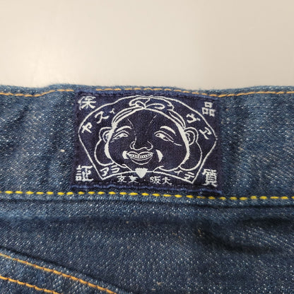 【中古品】【メンズ】 YAMANE DELUXE ヤマネデラックス HAYAOKI BUTTON FLY DENIM PANTS ボタンフライ デニムパンツ ジーンズ ボトムス 156-260314-as-14-izu サイズ：3 カラー：インディゴ 万代Net店