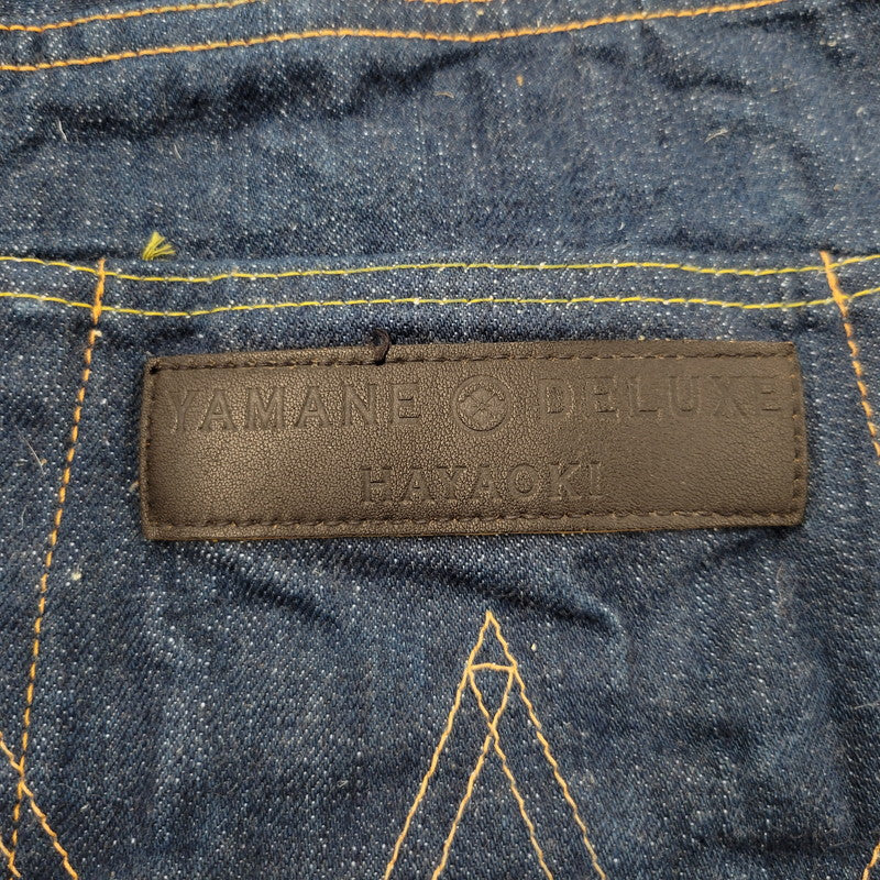 【中古品】【メンズ】 YAMANE DELUXE ヤマネデラックス HAYAOKI BUTTON FLY DENIM PANTS ボタンフライ デニムパンツ ジーンズ ボトムス 156-260314-as-14-izu サイズ：3 カラー：インディゴ 万代Net店