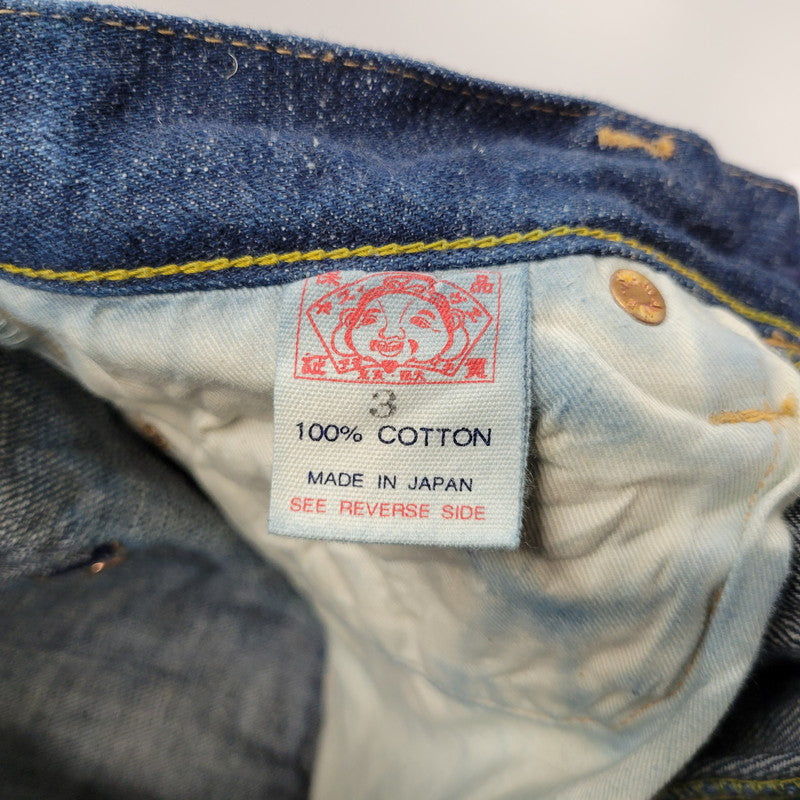 【中古品】【メンズ】 YAMANE DELUXE ヤマネデラックス HAYAOKI BUTTON FLY DENIM PANTS ボタンフライ デニムパンツ ジーンズ ボトムス 156-260314-as-14-izu サイズ：3 カラー：インディゴ 万代Net店