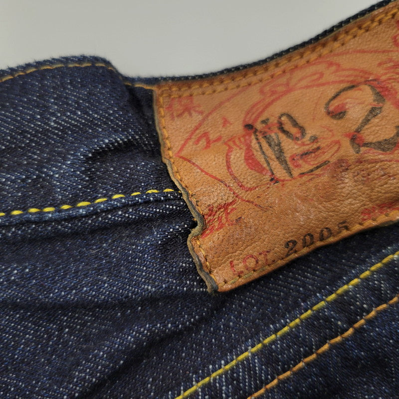 【中古品】【メンズ】 EVISU エヴィス ZIPFLY DENIM PANTS LOT2005 ジップフライ デニムパンツ 風×カモメ ジーンズ ボトムス 156-260314-as-12-izu サイズ：32×35 カラー：インディゴ 万代Net店
