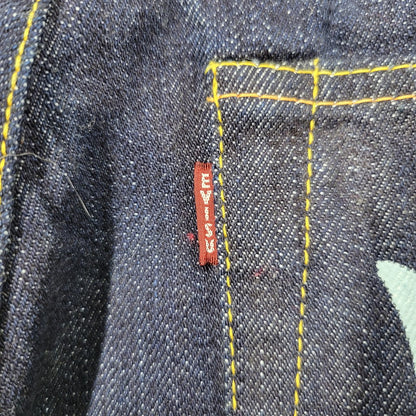 【中古品】【メンズ】 EVISU エヴィス ZIPFLY DENIM PANTS LOT2005 ジップフライ デニムパンツ 風×カモメ ジーンズ ボトムス 156-260314-as-12-izu サイズ：32×35 カラー：インディゴ 万代Net店