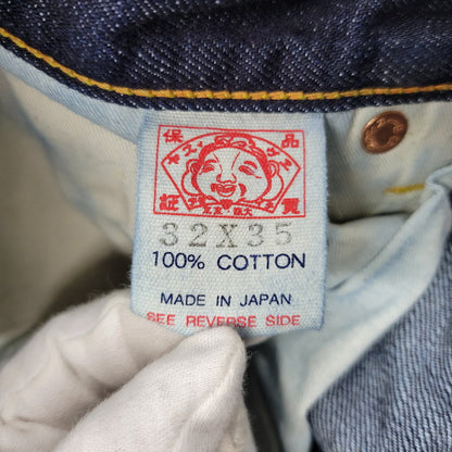 【中古品】【メンズ】 EVISU エヴィス ZIPFLY DENIM PANTS LOT2005 ジップフライ デニムパンツ 風×カモメ ジーンズ ボトムス 156-260314-as-12-izu サイズ：32×35 カラー：インディゴ 万代Net店