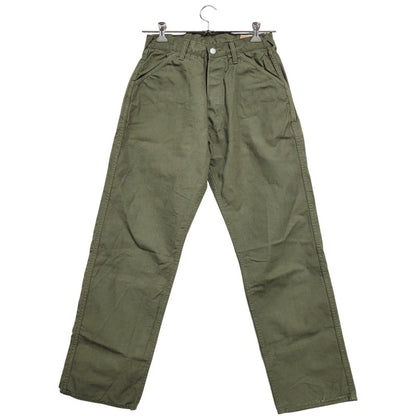 【中古品】【メンズ】 EVISU エヴィス PRINT BUTTON FLY WORK PANTS プリント ボタンフライ ワークパンツ カモメ ボトムス 156-260314-as-11-izu サイズ：32 カラー：カーキ 万代Net店