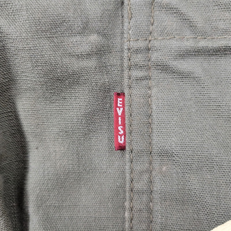 【中古品】【メンズ】 EVISU エヴィス PRINT BUTTON FLY WORK PANTS プリント ボタンフライ ワークパンツ カモメ ボトムス 156-260314-as-11-izu サイズ：32 カラー：カーキ 万代Net店