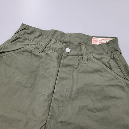【中古品】【メンズ】 EVISU エヴィス PRINT BUTTON FLY WORK PANTS プリント ボタンフライ ワークパンツ カモメ ボトムス 156-260314-as-11-izu サイズ：32 カラー：カーキ 万代Net店