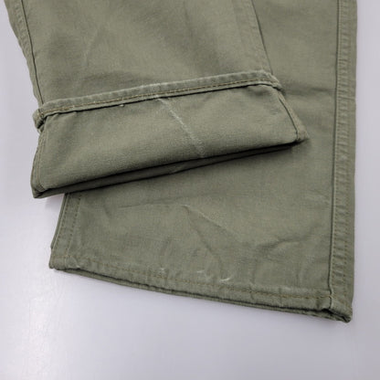 【中古品】【メンズ】 EVISU エヴィス PRINT BUTTON FLY WORK PANTS プリント ボタンフライ ワークパンツ カモメ ボトムス 156-260314-as-11-izu サイズ：32 カラー：カーキ 万代Net店