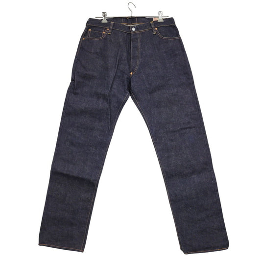 【中古品】【メンズ】 EVISU エヴィス 20OZ NO.1 SPECIAL BUTTON FLY DENIM PANTS LOT2001 ボタンフライ デニムパンツ シンチバック ジーンズ 156-260314-as-13-izu サイズ：40×35 カラー：インディゴ 万代Net店