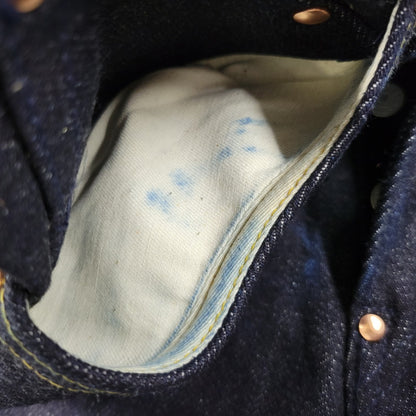 【中古品】【メンズ】 YAMANE DELUXE ヤマネデラックス HAYAOKI BUTTON FLY DENIM PANTS ボタンフライ デニムパンツ ジーンズ ボトムス 156-260314-as-15-izu サイズ：34×35 カラー：インディゴ 万代Net店