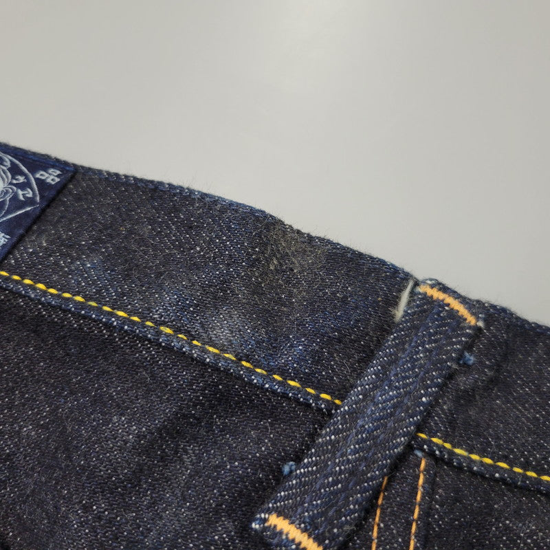 【中古品】【メンズ】 YAMANE DELUXE ヤマネデラックス HAYAOKI BUTTON FLY DENIM PANTS ボタンフライ デニムパンツ ジーンズ ボトムス 156-260314-as-15-izu サイズ：34×35 カラー：インディゴ 万代Net店
