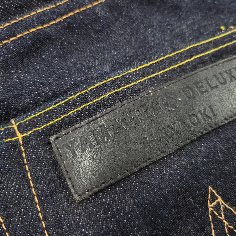 【中古品】【メンズ】 YAMANE DELUXE ヤマネデラックス HAYAOKI BUTTON FLY DENIM PANTS ボタンフライ デニムパンツ ジーンズ ボトムス 156-260314-as-15-izu サイズ：34×35 カラー：インディゴ 万代Net店