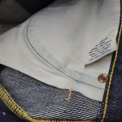 【中古品】【メンズ】 YAMANE DELUXE ヤマネデラックス HAYAOKI BUTTON FLY DENIM PANTS ボタンフライ デニムパンツ ジーンズ ボトムス 156-260314-as-15-izu サイズ：34×35 カラー：インディゴ 万代Net店