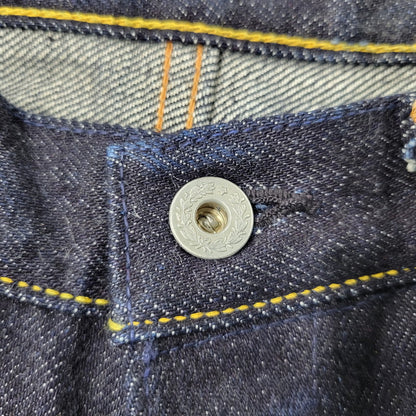 【中古品】【メンズ】 YAMANE DELUXE ヤマネデラックス HAYAOKI BUTTON FLY DENIM PANTS ボタンフライ デニムパンツ ジーンズ ボトムス 156-260314-as-15-izu サイズ：34×35 カラー：インディゴ 万代Net店