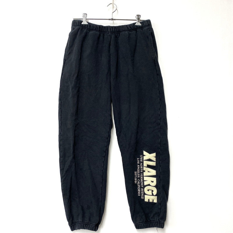 【中古品】【メンズ】 101243031016 CHENILLE LOGO SWEAT PANTS シェニール ロゴ スウェットパンツ ボトムス 153-260319-kh-02-izu サイズ：XL カラー：ブラック 万代Net店
