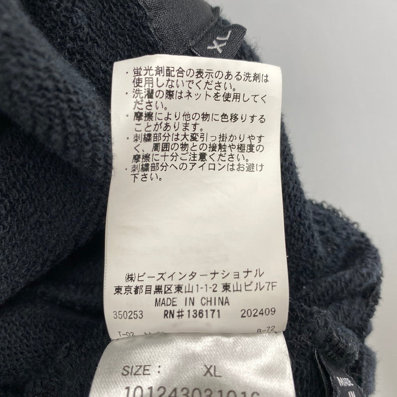 【中古品】【メンズ】 101243031016 CHENILLE LOGO SWEAT PANTS シェニール ロゴ スウェットパンツ ボトムス 153-260319-kh-02-izu サイズ：XL カラー：ブラック 万代Net店