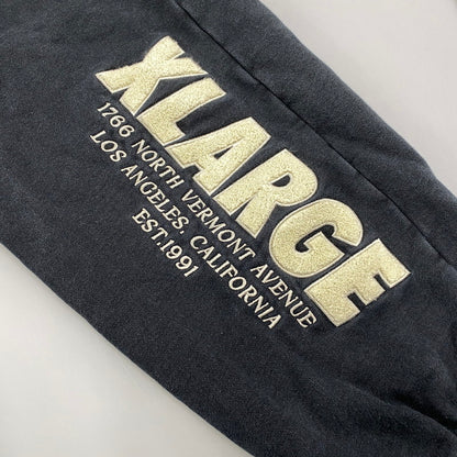 【中古品】【メンズ】 101243031016 CHENILLE LOGO SWEAT PANTS シェニール ロゴ スウェットパンツ ボトムス 153-260319-kh-02-izu サイズ：XL カラー：ブラック 万代Net店