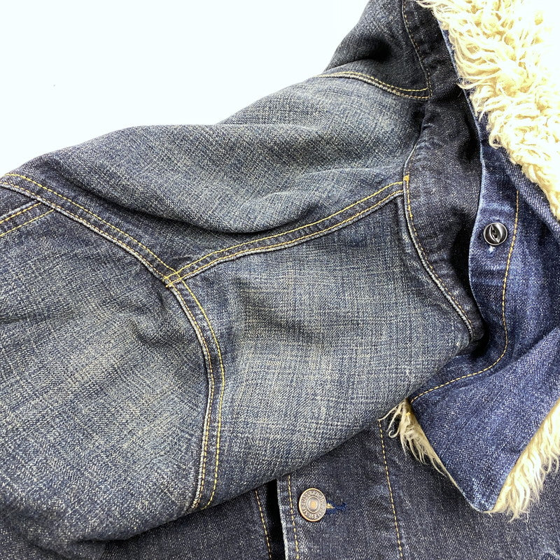 【中古品】【メンズ】 LEVI'S RED TAB リーバイス レッドタブ DENIM BOA JACKET デニム ボア ジャケット アウター 147-260319-kh-10-izu サイズ：L カラー：インディゴ 万代Net店