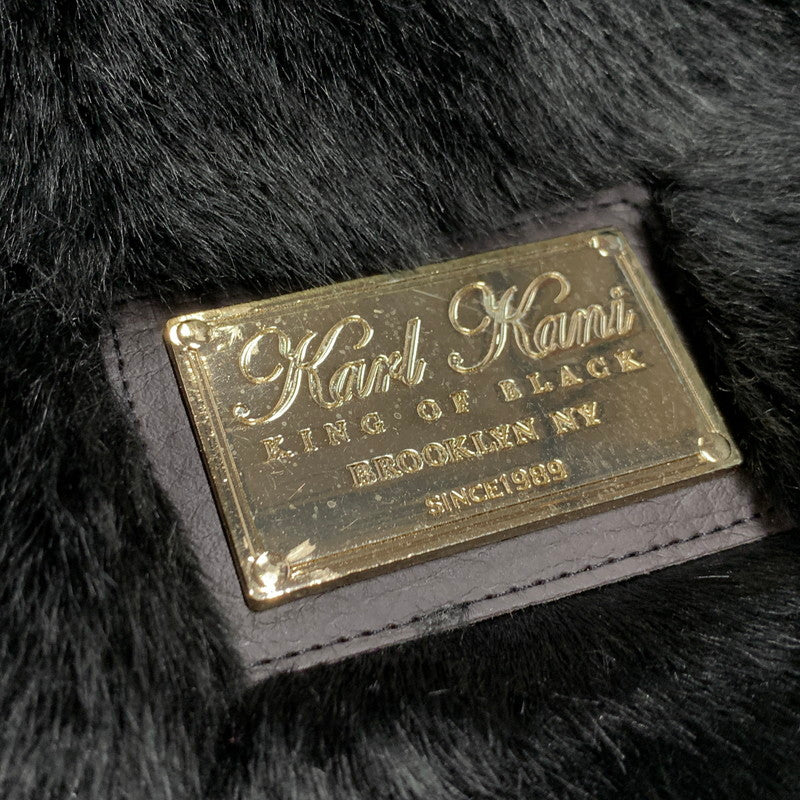 【中古品】【メンズ】 KARL KANI カールカナイ 33K1619 ACRYLIC FUR FULL ZIP JACKET アクリルファー フルジップ ジャケット アウター 142-260314-kh-08-izu サイズ：L カラー：ブラック 万代Net店