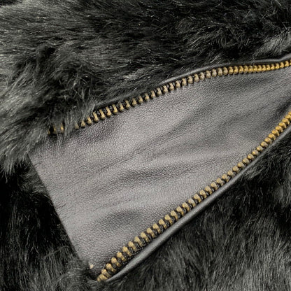 【中古品】【メンズ】 KARL KANI カールカナイ 33K1619 ACRYLIC FUR FULL ZIP JACKET アクリルファー フルジップ ジャケット アウター 142-260314-kh-08-izu サイズ：L カラー：ブラック 万代Net店