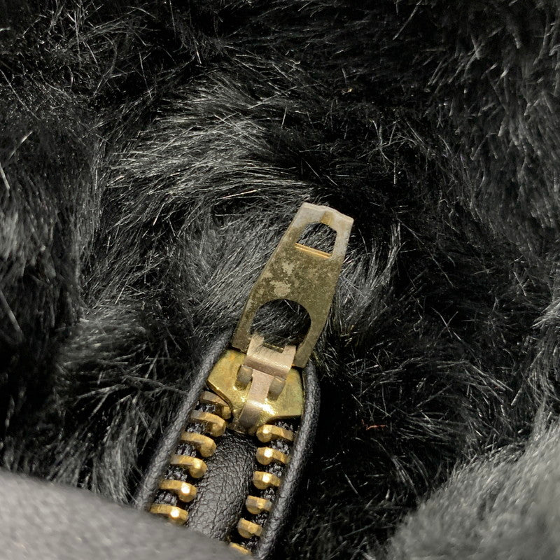 【中古品】【メンズ】 KARL KANI カールカナイ 33K1619 ACRYLIC FUR FULL ZIP JACKET アクリルファー フルジップ ジャケット アウター 142-260314-kh-08-izu サイズ：L カラー：ブラック 万代Net店