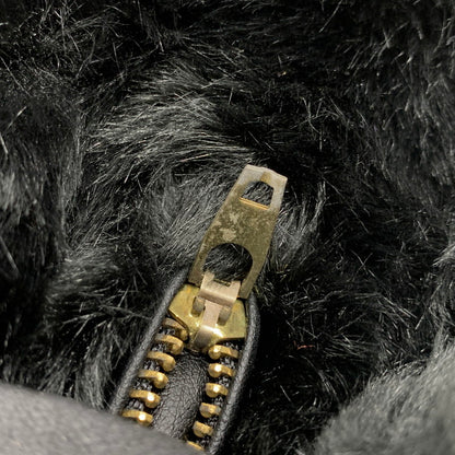 【中古品】【メンズ】 KARL KANI カールカナイ 33K1619 ACRYLIC FUR FULL ZIP JACKET アクリルファー フルジップ ジャケット アウター 142-260314-kh-08-izu サイズ：L カラー：ブラック 万代Net店