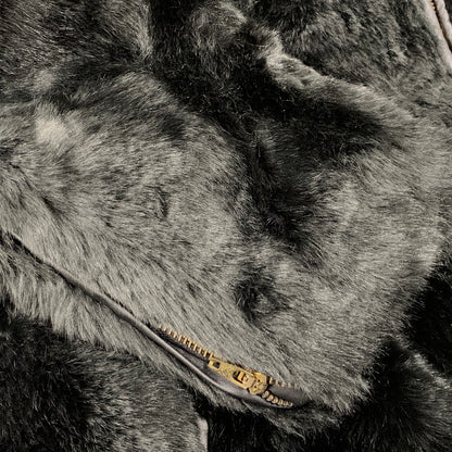 【中古品】【メンズ】 KARL KANI カールカナイ 33K1619 ACRYLIC FUR FULL ZIP JACKET アクリルファー フルジップ ジャケット アウター 142-260314-kh-08-izu サイズ：L カラー：ブラック 万代Net店