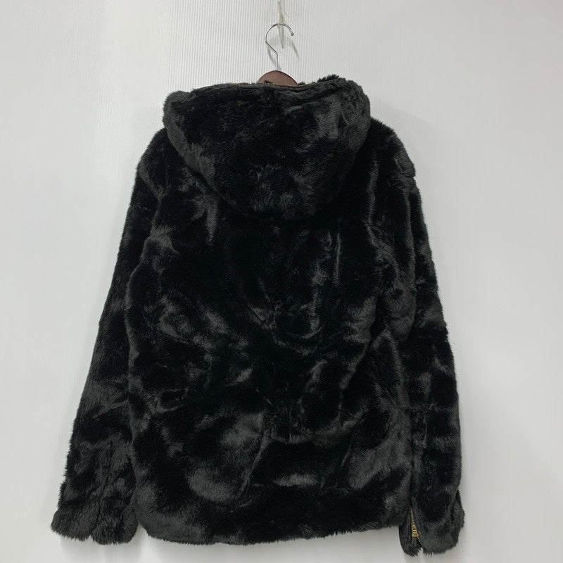 【中古品】【メンズ】 KARL KANI カールカナイ 33K1619 ACRYLIC FUR FULL ZIP JACKET アクリルファー フルジップ ジャケット アウター 142-260314-kh-08-izu サイズ：L カラー：ブラック 万代Net店