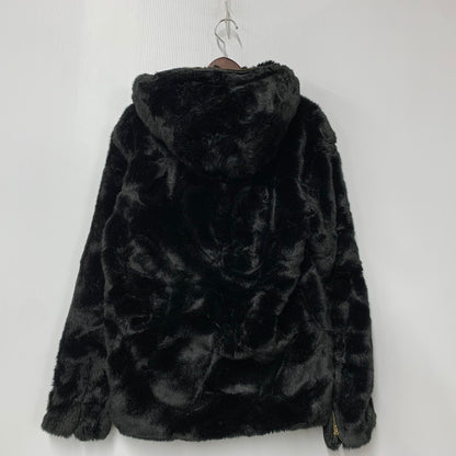 【中古品】【メンズ】 KARL KANI カールカナイ 33K1619 ACRYLIC FUR FULL ZIP JACKET アクリルファー フルジップ ジャケット アウター 142-260314-kh-08-izu サイズ：L カラー：ブラック 万代Net店
