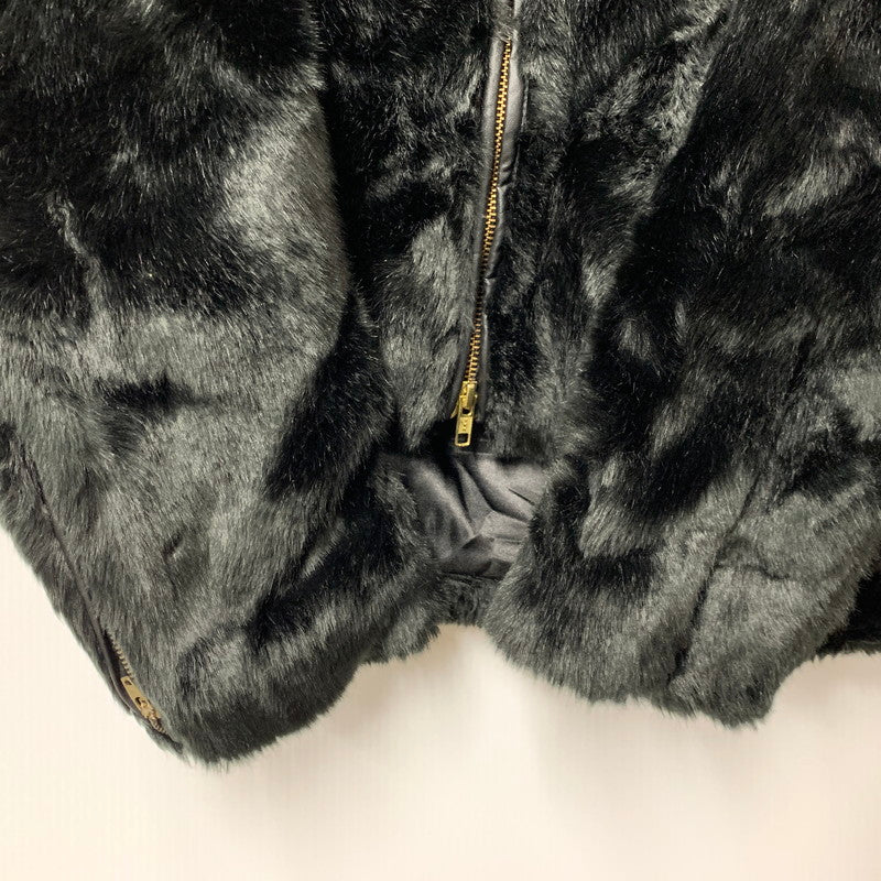 【中古品】【メンズ】 KARL KANI カールカナイ 33K1619 ACRYLIC FUR FULL ZIP JACKET アクリルファー フルジップ ジャケット アウター 142-260314-kh-08-izu サイズ：L カラー：ブラック 万代Net店