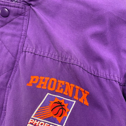 【現状渡し品】【メンズ】 COMPETITOR コンペティター × NBA エヌビーエー PHOENIX SUNS QUILTING LINER PADDED JACKET フェニックスサンズ キルティング ライナー パテッド ジャケット アウター 146-260314-kh-07-izu サイズ：L カラー：パープル 万代Net店