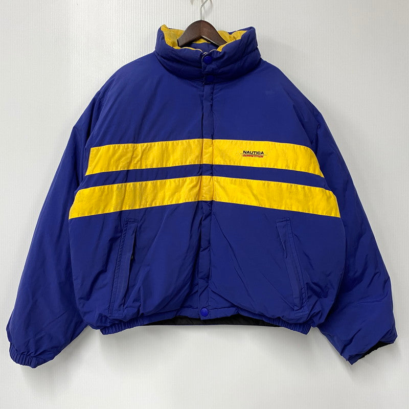【中古品】【メンズ】 NAUTICA COMPETITION ノーティカ コンペティション REVERSIBLE DOWN JACKET リバーシブル ダウンジャケット 146-260315-as-08-izu サイズ：XXL カラー：ブラック/ネイビー×イエロー 万代Net店