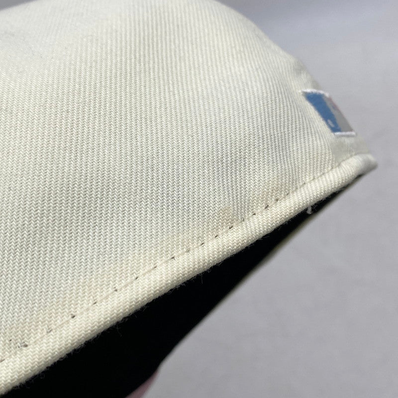 【中古品】【メンズ/レディース】 59FIFTY SEATTLE MARINERS シアトル・マリナーズ 帽子 キャップ 185-260318-tt-03-izu サイズ：7 3/4 (61.5cm) カラー：アイボリー×ピンク 万代Net店
