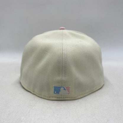 【中古品】【メンズ/レディース】 59FIFTY SEATTLE MARINERS シアトル・マリナーズ 帽子 キャップ 185-260318-tt-03-izu サイズ：7 3/4 (61.5cm) カラー：アイボリー×ピンク 万代Net店