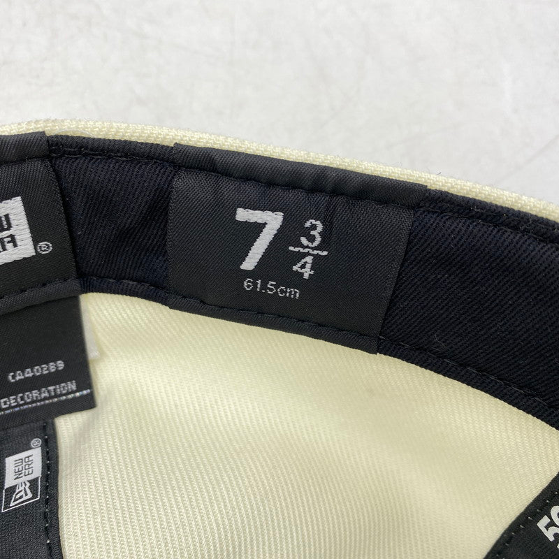 【中古品】【メンズ/レディース】 59FIFTY SEATTLE MARINERS シアトル・マリナーズ 帽子 キャップ 185-260318-tt-03-izu サイズ：7 3/4 (61.5cm) カラー：アイボリー×ピンク 万代Net店