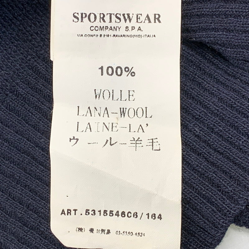 【現状渡し品】【メンズ】 STONE ISLAND ストーンアイランド 5315546C6 164 SHAWL COLLAR KNIT SWEATER ショールカラー ニット セーター トップス 141-260715-kh-08-izu サイズ：M カラー：ネイビー 万代Net店