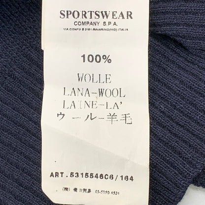 【現状渡し品】【メンズ】 STONE ISLAND ストーンアイランド 5315546C6 164 SHAWL COLLAR KNIT SWEATER ショールカラー ニット セーター トップス 141-260715-kh-08-izu サイズ：M カラー：ネイビー 万代Net店