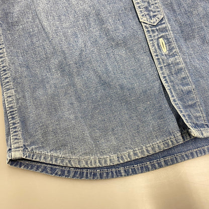 【中古品】【メンズ】 GOTTA ROLL ガッタ ロール THE FLAT HEAD ザ フラッド ヘッド チンスト付き DENIM WORK SHIRT デニム ワーク シャツ トップス 長袖 145-260317-cs-10-izu サイズ：38 カラー：インディゴ 万代Net店
