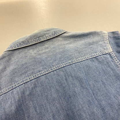 【中古品】【メンズ】 GOTTA ROLL ガッタ ロール THE FLAT HEAD ザ フラッド ヘッド チンスト付き DENIM WORK SHIRT デニム ワーク シャツ トップス 長袖 145-260317-cs-10-izu サイズ：38 カラー：インディゴ 万代Net店