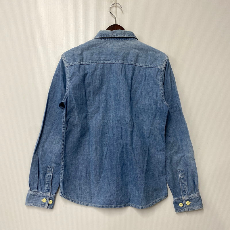 【中古品】【メンズ】 GOTTA ROLL ガッタ ロール THE FLAT HEAD ザ フラッド ヘッド チンスト付き DENIM WORK SHIRT デニム ワーク シャツ トップス 長袖 145-260317-cs-10-izu サイズ：38 カラー：インディゴ 万代Net店