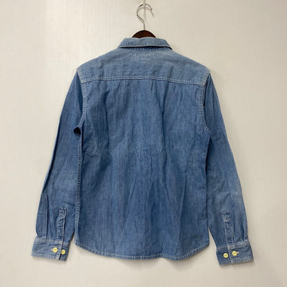 【中古品】【メンズ】 GOTTA ROLL ガッタ ロール THE FLAT HEAD ザ フラッド ヘッド チンスト付き DENIM WORK SHIRT デニム ワーク シャツ トップス 長袖 145-260317-cs-10-izu サイズ：38 カラー：インディゴ 万代Net店