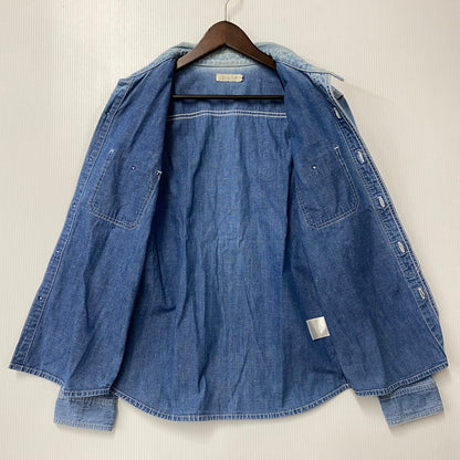 【中古品】【メンズ】 GOTTA ROLL ガッタ ロール THE FLAT HEAD ザ フラッド ヘッド チンスト付き DENIM WORK SHIRT デニム ワーク シャツ トップス 長袖 145-260317-cs-10-izu サイズ：38 カラー：インディゴ 万代Net店