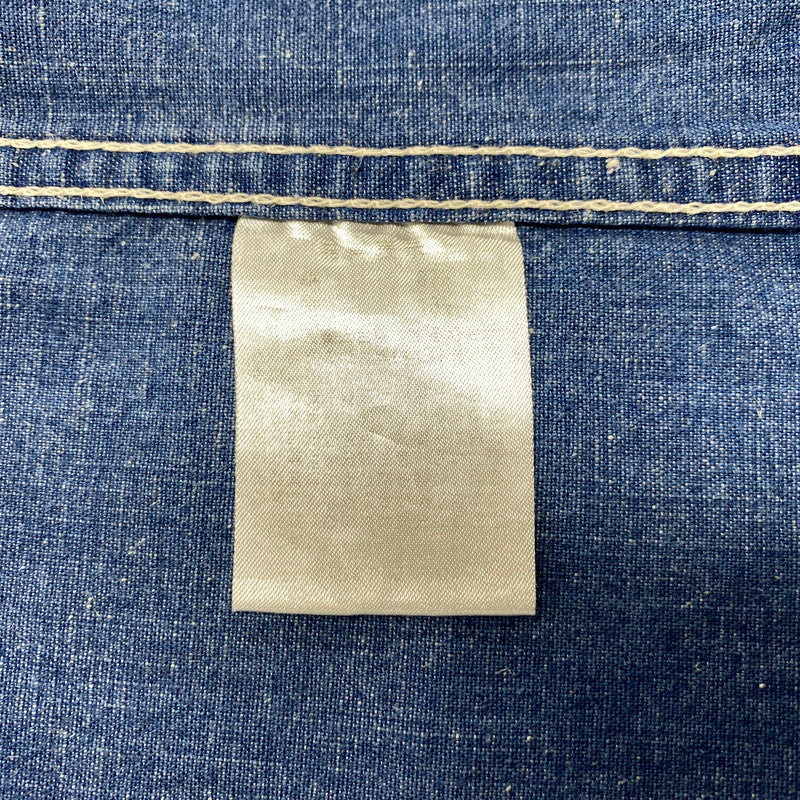 【中古品】【メンズ】 GOTTA ROLL ガッタ ロール THE FLAT HEAD ザ フラッド ヘッド チンスト付き DENIM WORK SHIRT デニム ワーク シャツ トップス 長袖 145-260317-cs-10-izu サイズ：38 カラー：インディゴ 万代Net店