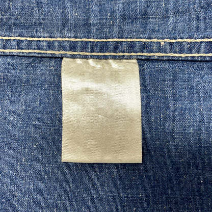 【中古品】【メンズ】 GOTTA ROLL ガッタ ロール THE FLAT HEAD ザ フラッド ヘッド チンスト付き DENIM WORK SHIRT デニム ワーク シャツ トップス 長袖 145-260317-cs-10-izu サイズ：38 カラー：インディゴ 万代Net店