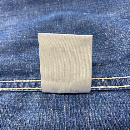 【中古品】【メンズ】 GOTTA ROLL ガッタ ロール THE FLAT HEAD ザ フラッド ヘッド チンスト付き DENIM WORK SHIRT デニム ワーク シャツ トップス 長袖 145-260317-cs-10-izu サイズ：38 カラー：インディゴ 万代Net店