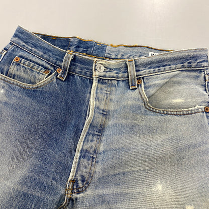 【現状渡し品】【メンズ】 SUNNY SIDE UP サニーサイドアップ 再構築 DAMAGE DENIM PANTS ダメージ デニムパンツ ボトムス 151-260319-kh-04-izu カラー：インディゴ 万代Net店